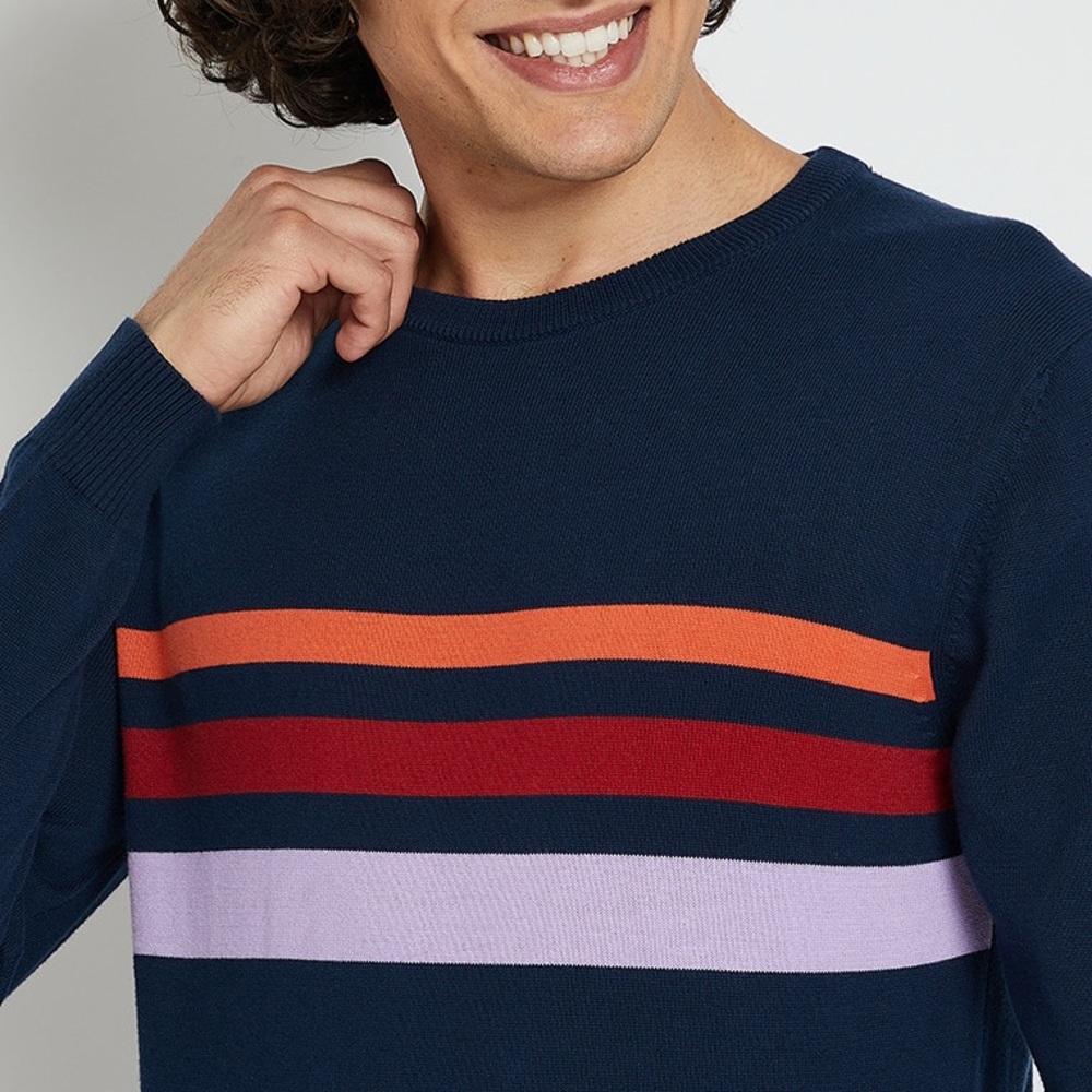 Levi’s Stripe Detail Crew Neck Sweatshirt L - Picture 2 of 10